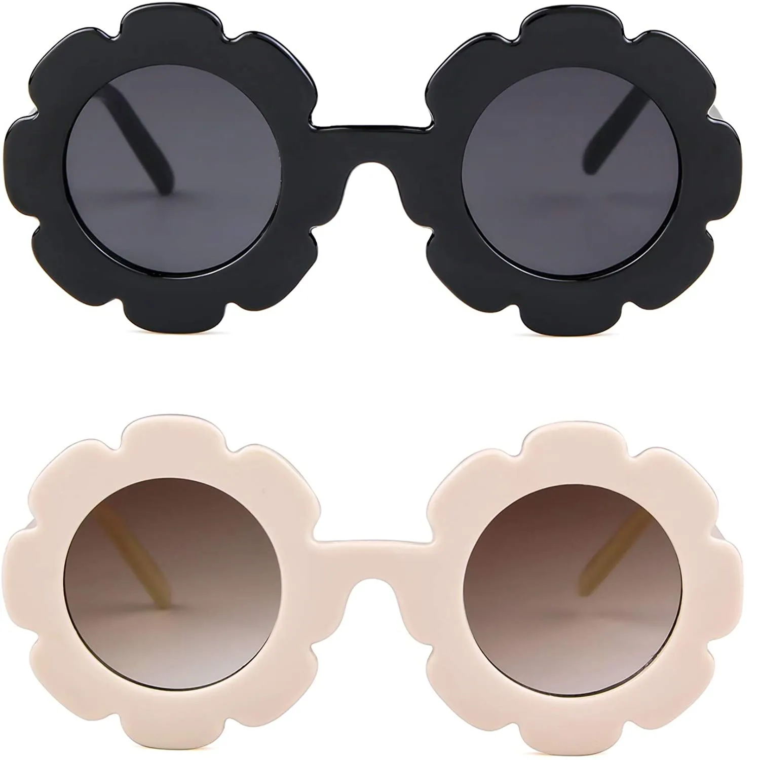 ADEWU Kids Sunglasses | Pretty Glasses With Round Flowers