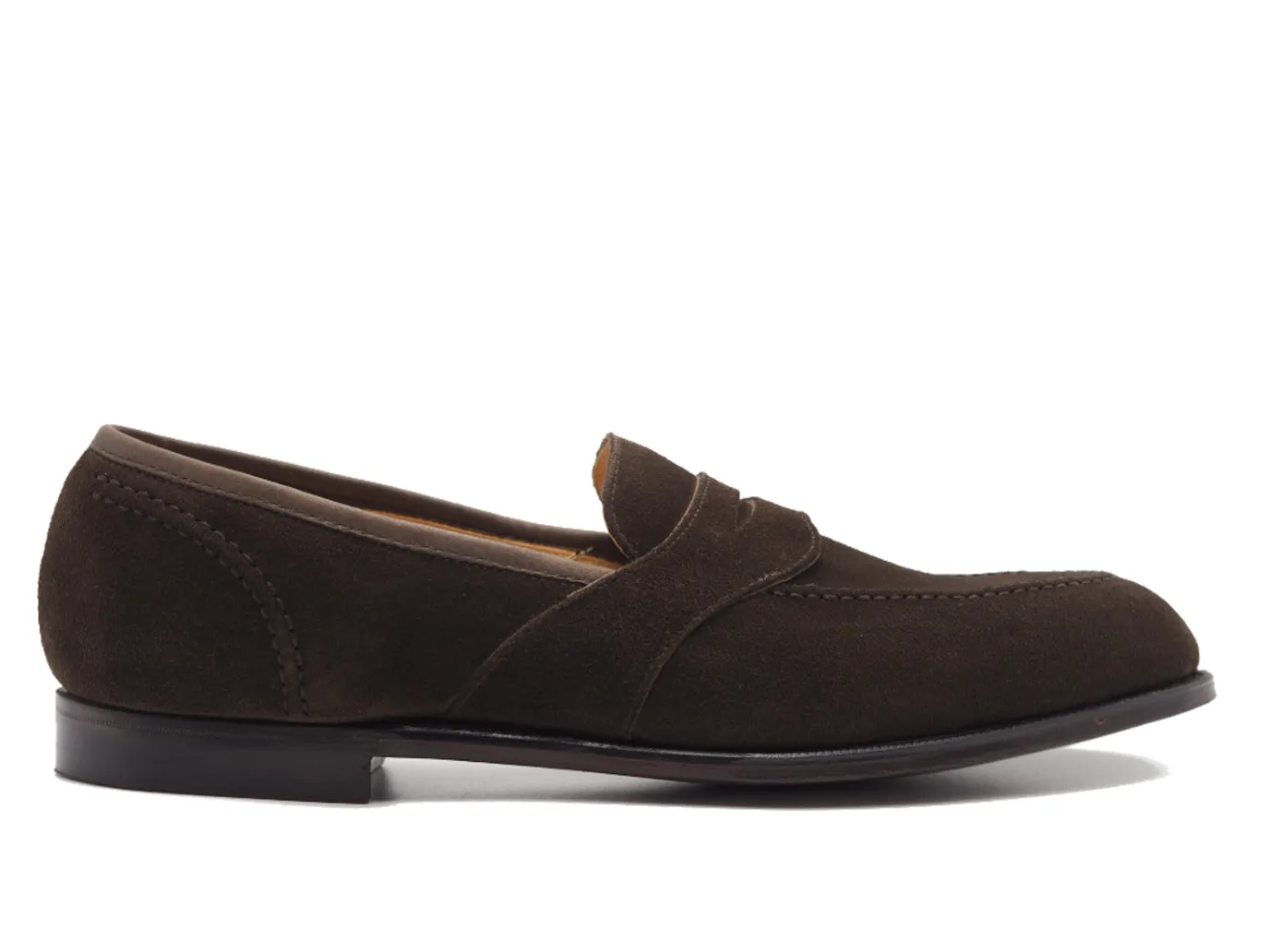 Alcaston Dark Brown Calf Suede