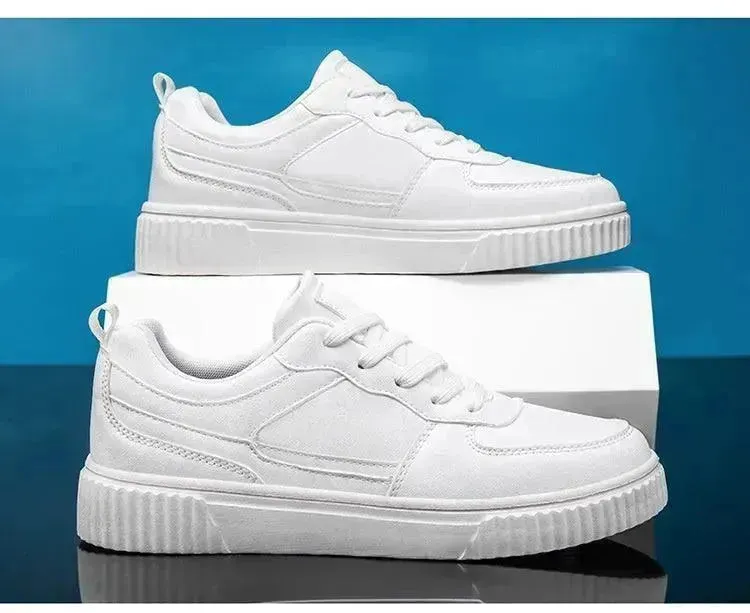 Autumn New Breathable White Shoes For Students Trendy All-Match Platform Sports Casual sneakers for men