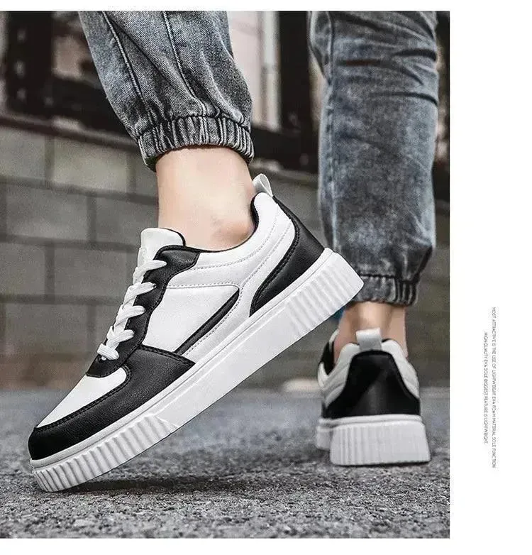 Autumn New Breathable White Shoes For Students Trendy All-Match Platform Sports Casual sneakers for men