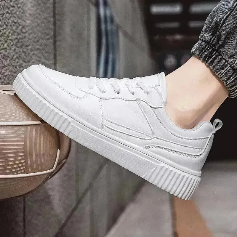 Autumn New Breathable White Shoes For Students Trendy All-Match Platform Sports Casual sneakers for men