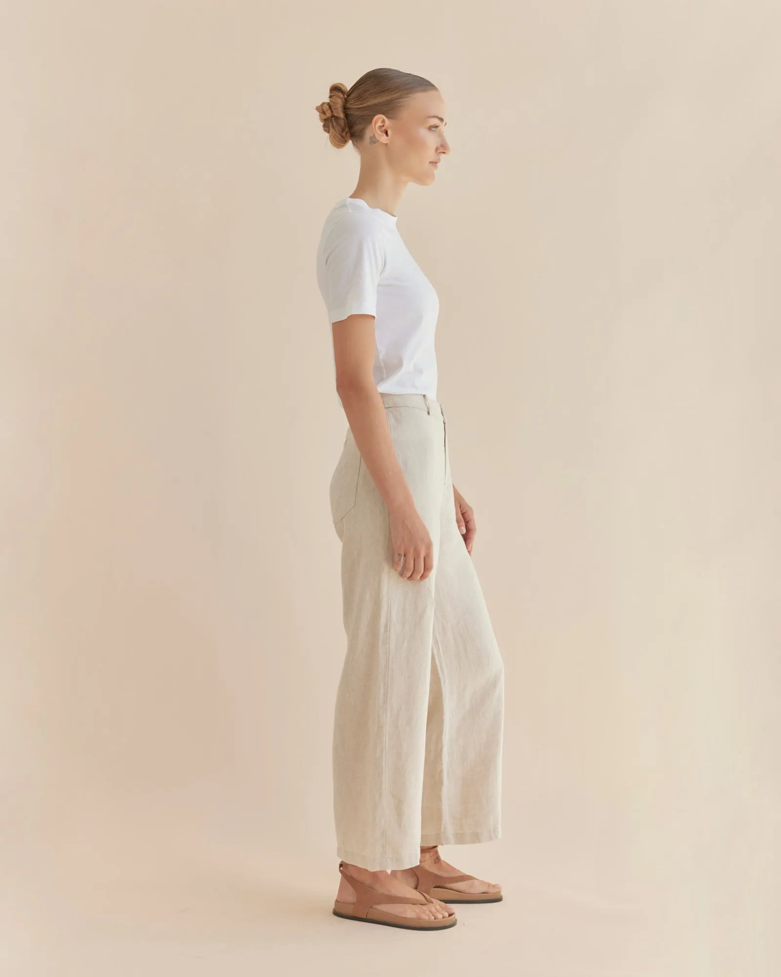 Barossa Linen Pant - Natural