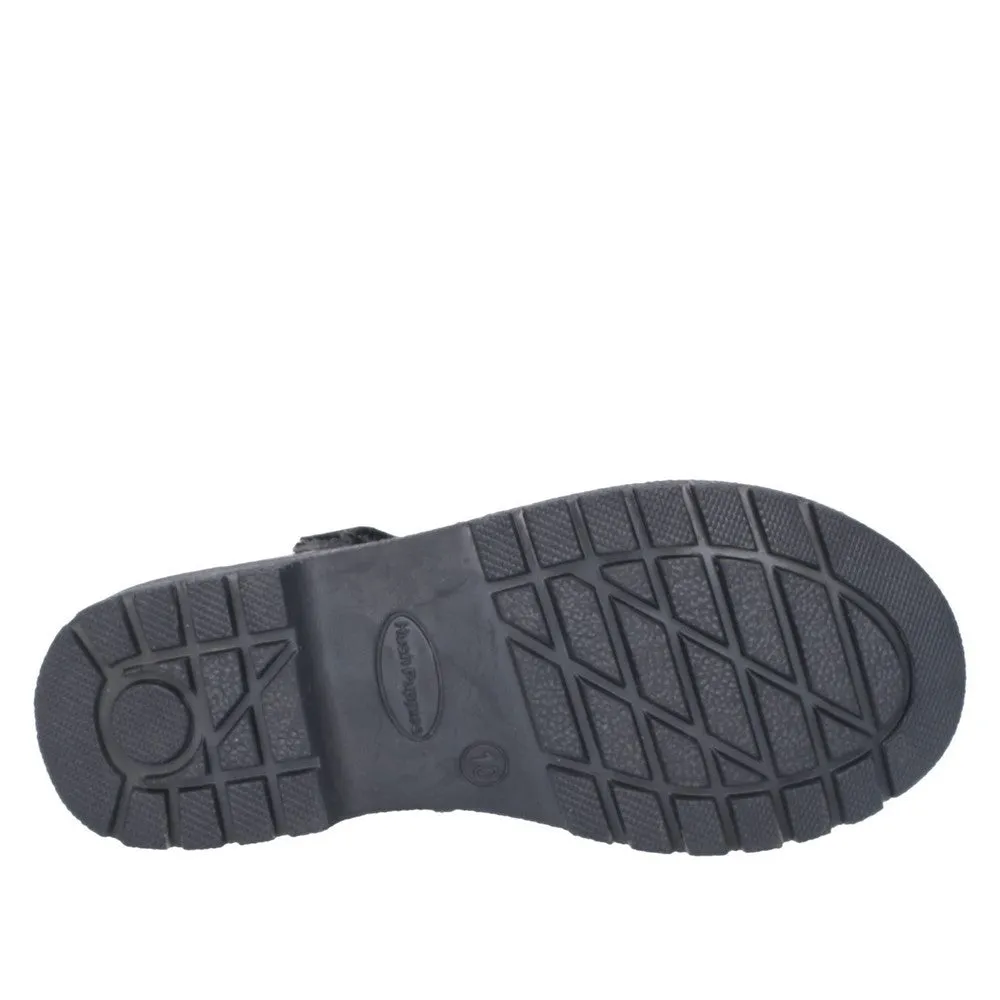 Black Tally Junior School Shoes