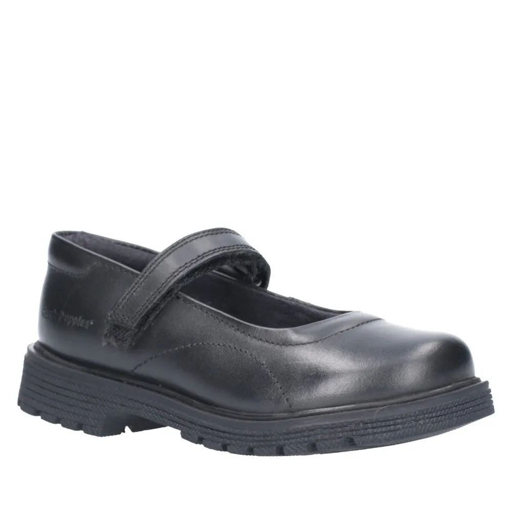 Black Tally Junior School Shoes