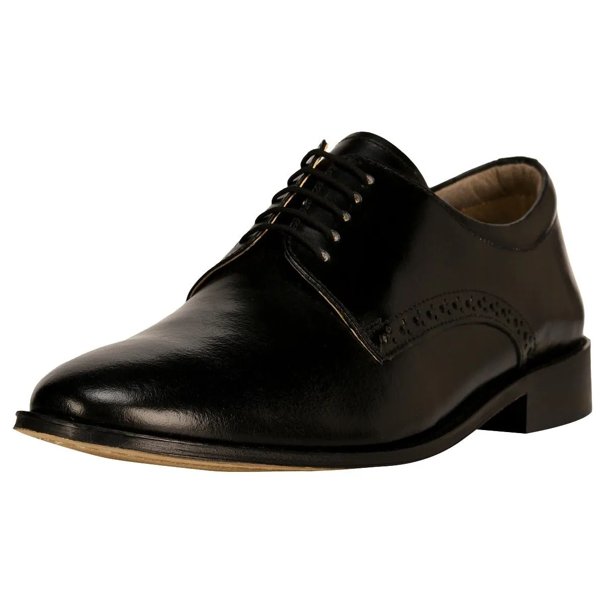 Boseman Genuine Leather Derby Style Dress Shoes For Men