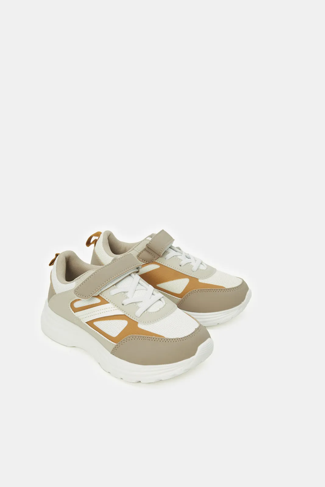 Boys Beige Chunky Sneaker