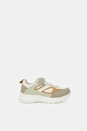 Boys Beige Chunky Sneaker