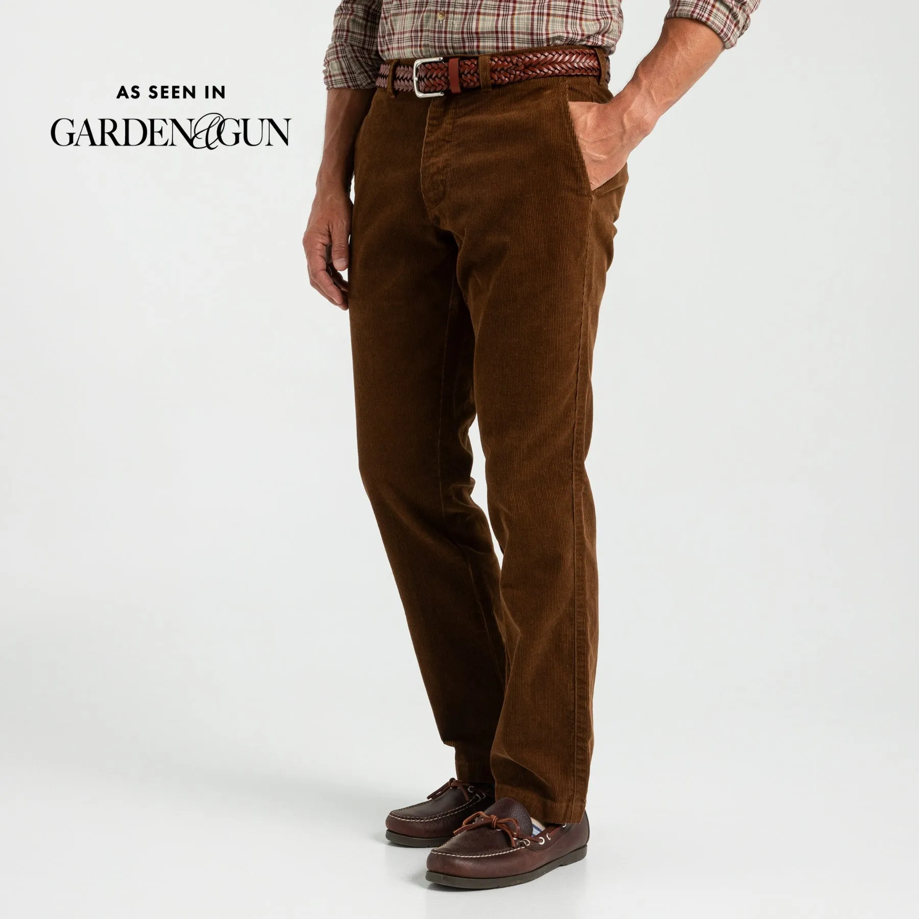 Bradbury Wide-Wale Corduroy Chino - Dark Tobacco