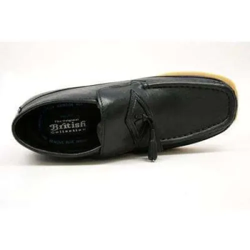 British Walkers Classic Men's Black Leather Slip On