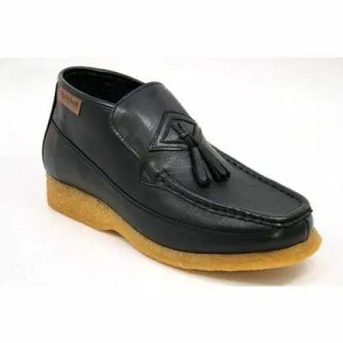 British Walkers Classic Men's Black Leather Slip On