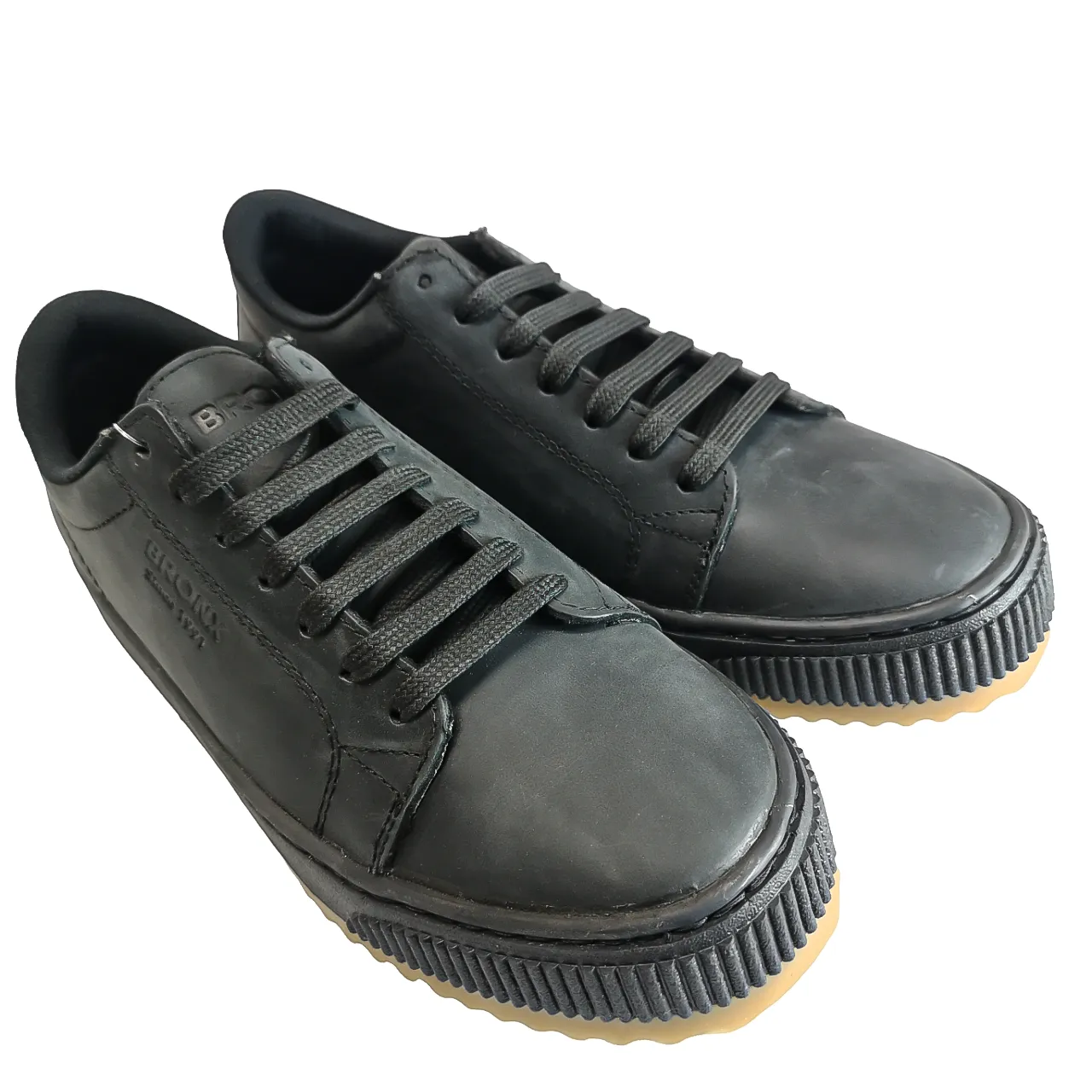 Bronx Leather Disco Black Sandiego Sneaker