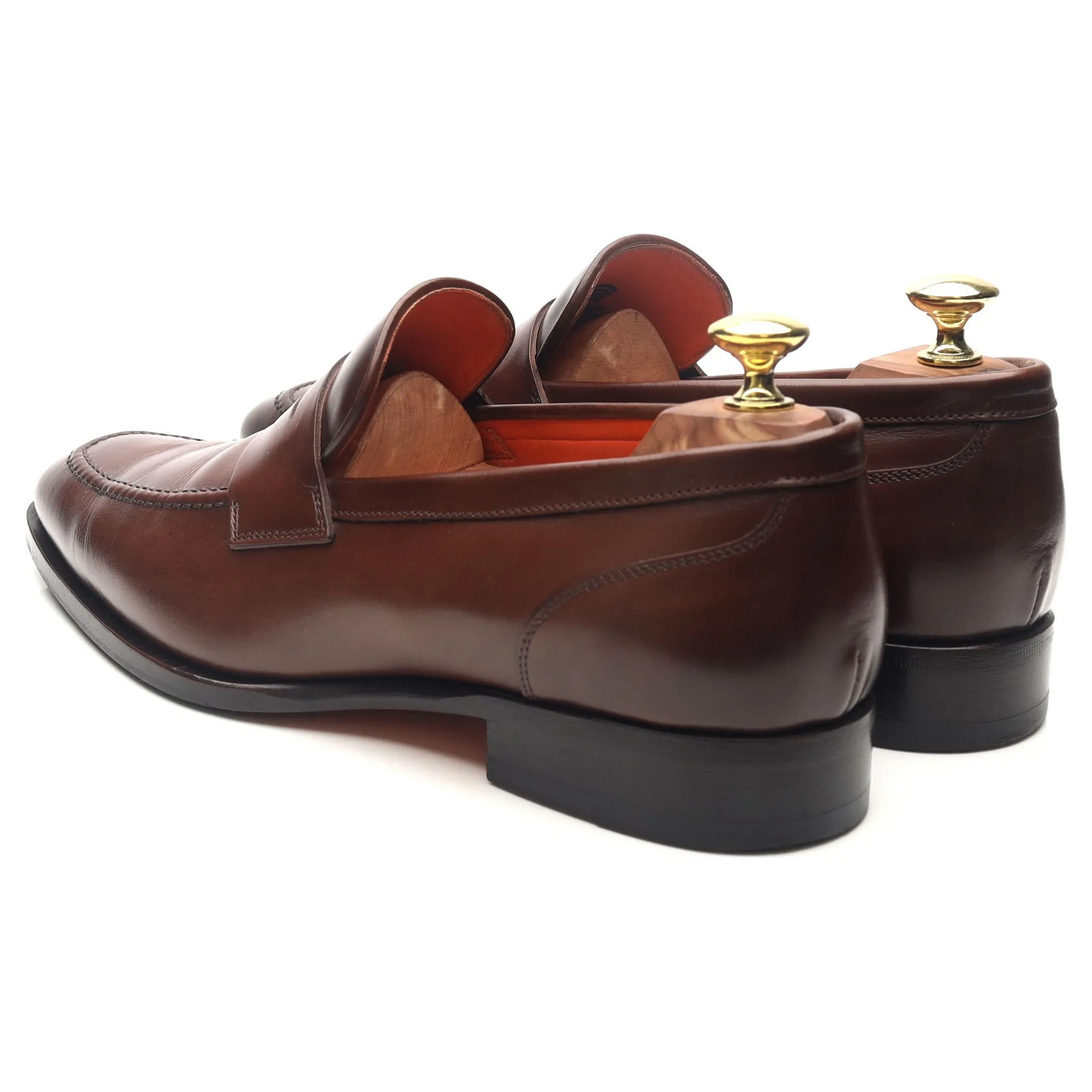 Brown Leather Loafers UK 7