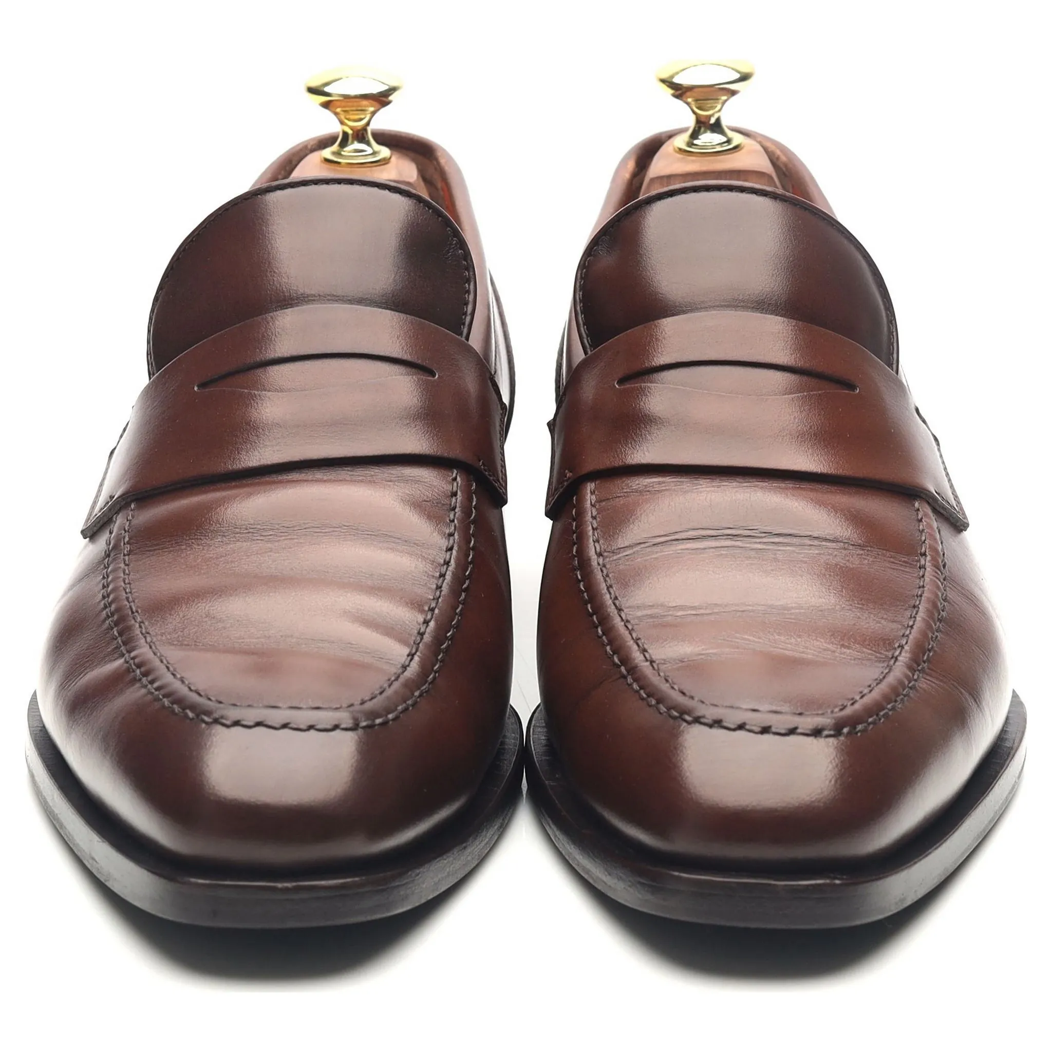 Brown Leather Loafers UK 7