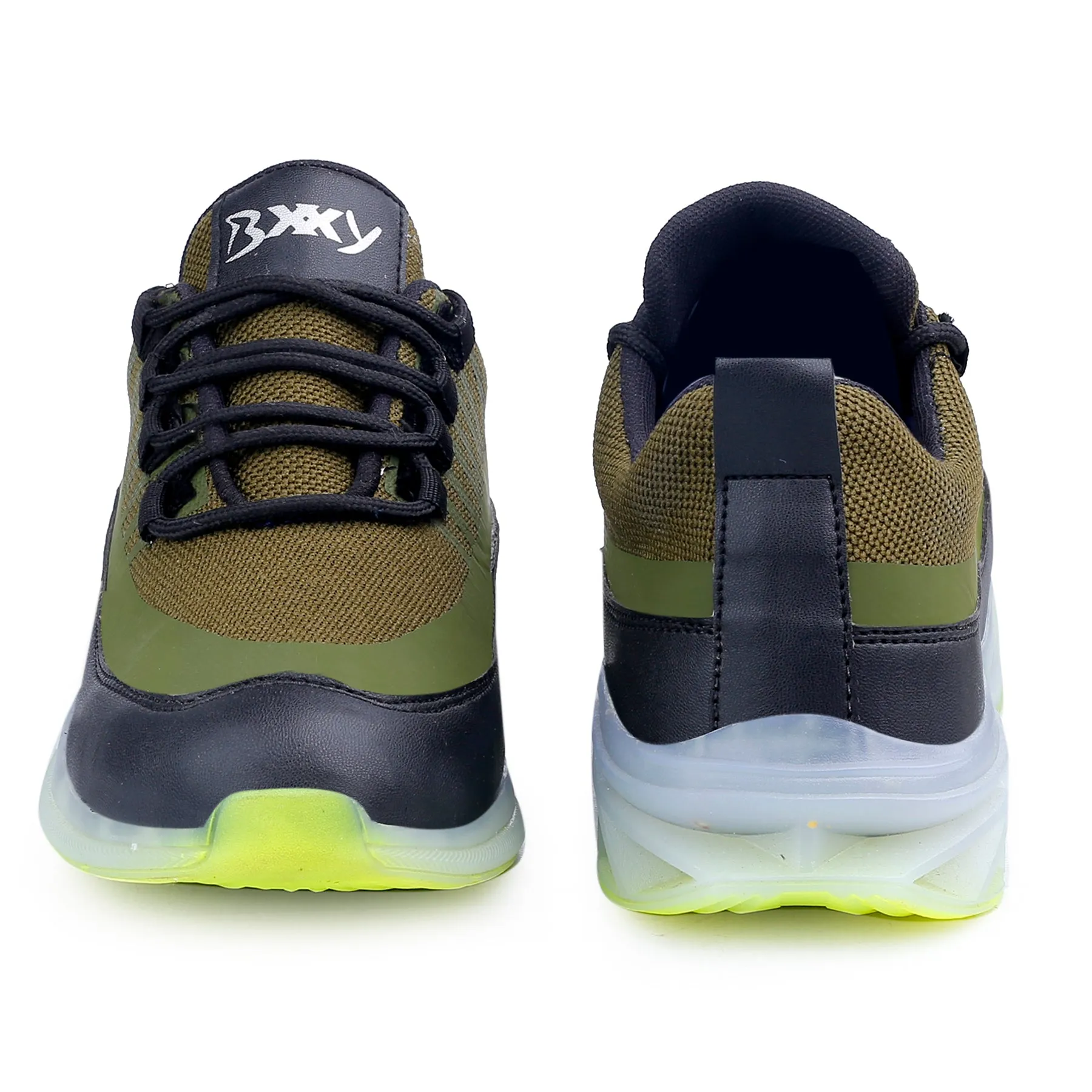 Bxxy's Multi Color Sports Shoes For Men On Transparent Sole