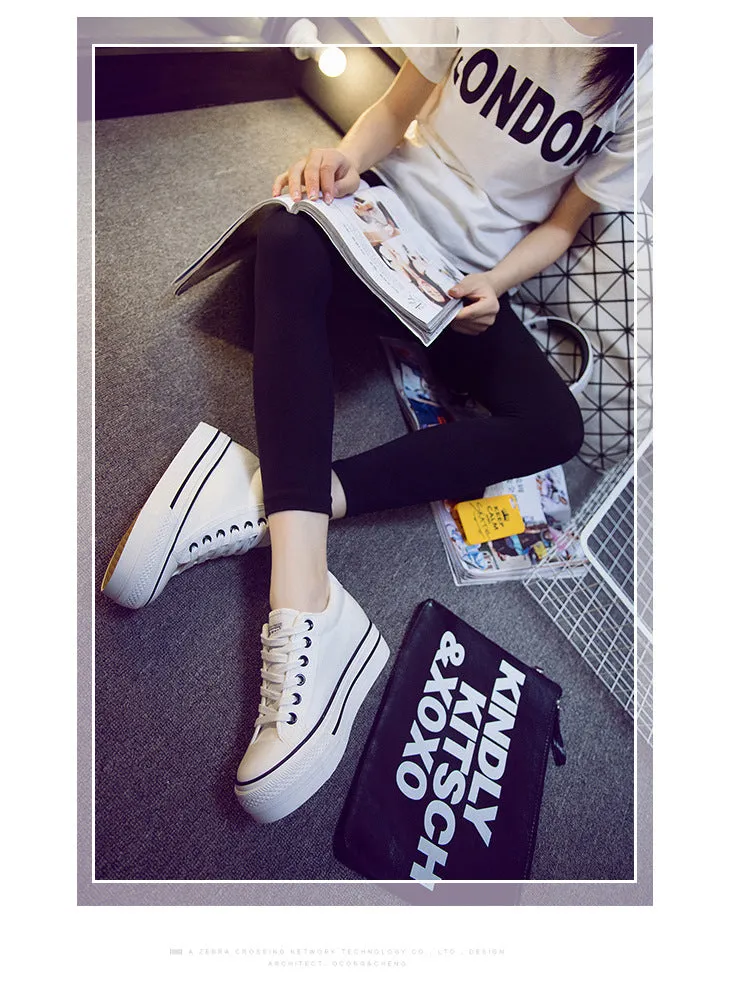 Classy Platform Canvas Sneaker