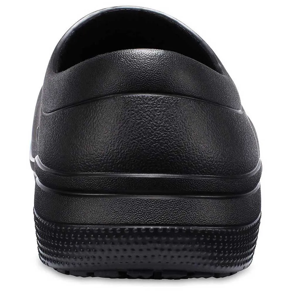 Crocs Unisex On The Clock Work Slip-On Clogs, Black