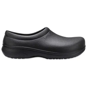 Crocs Unisex On The Clock Work Slip-On Clogs, Black