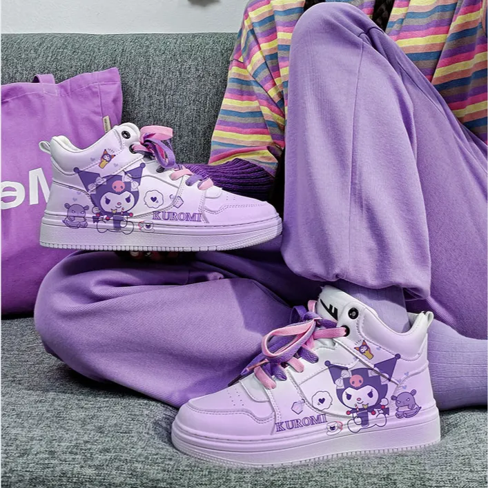 Cute Kawaii Kulomi High-top Comfortable Sneakers