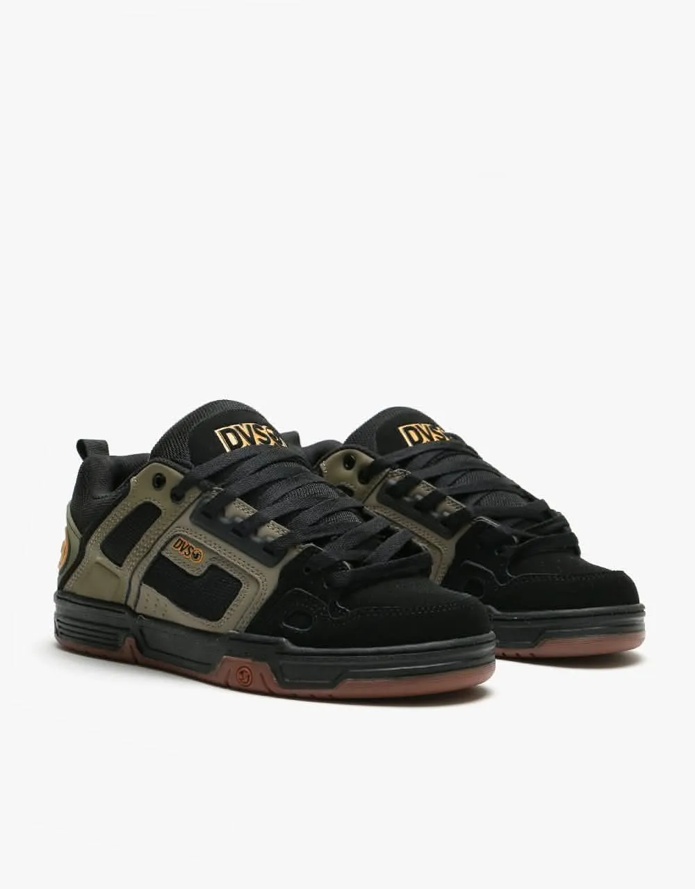 DVS Commanche Skate Shoes - Brindle Burnt Olive/Black Nubuck