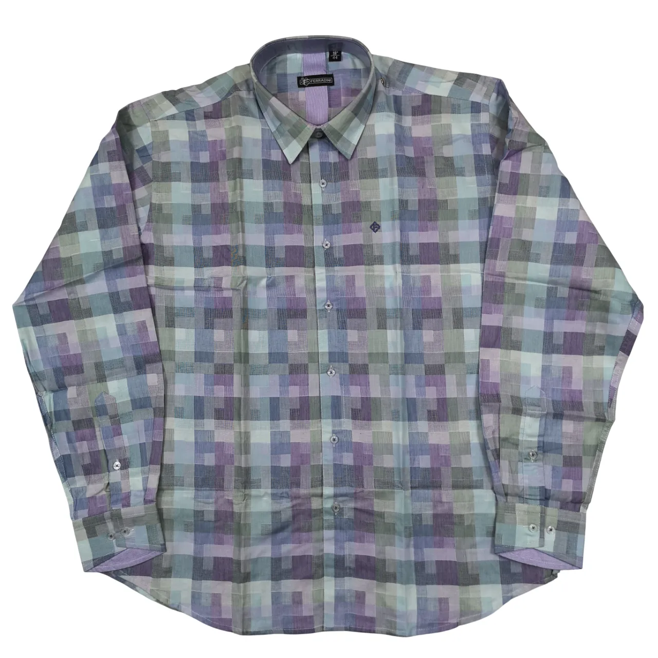 Ferradini Blue Check Shirt