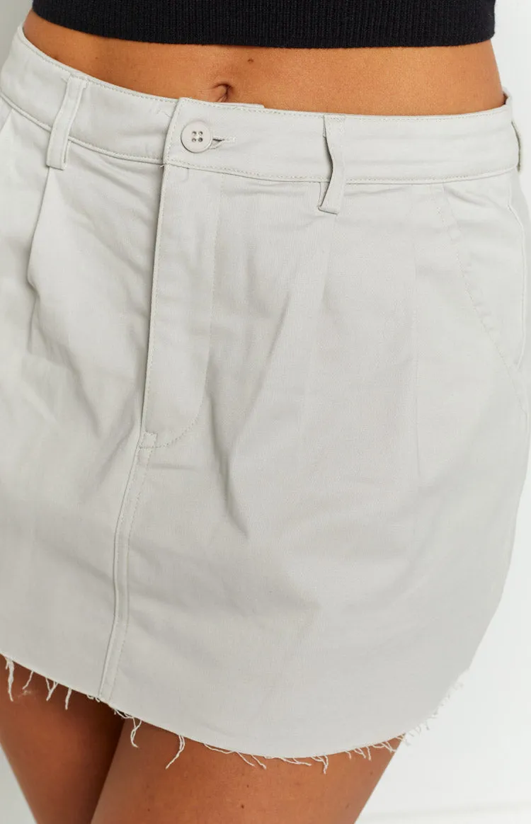 Harleigh Cream Chino Mini Skirt