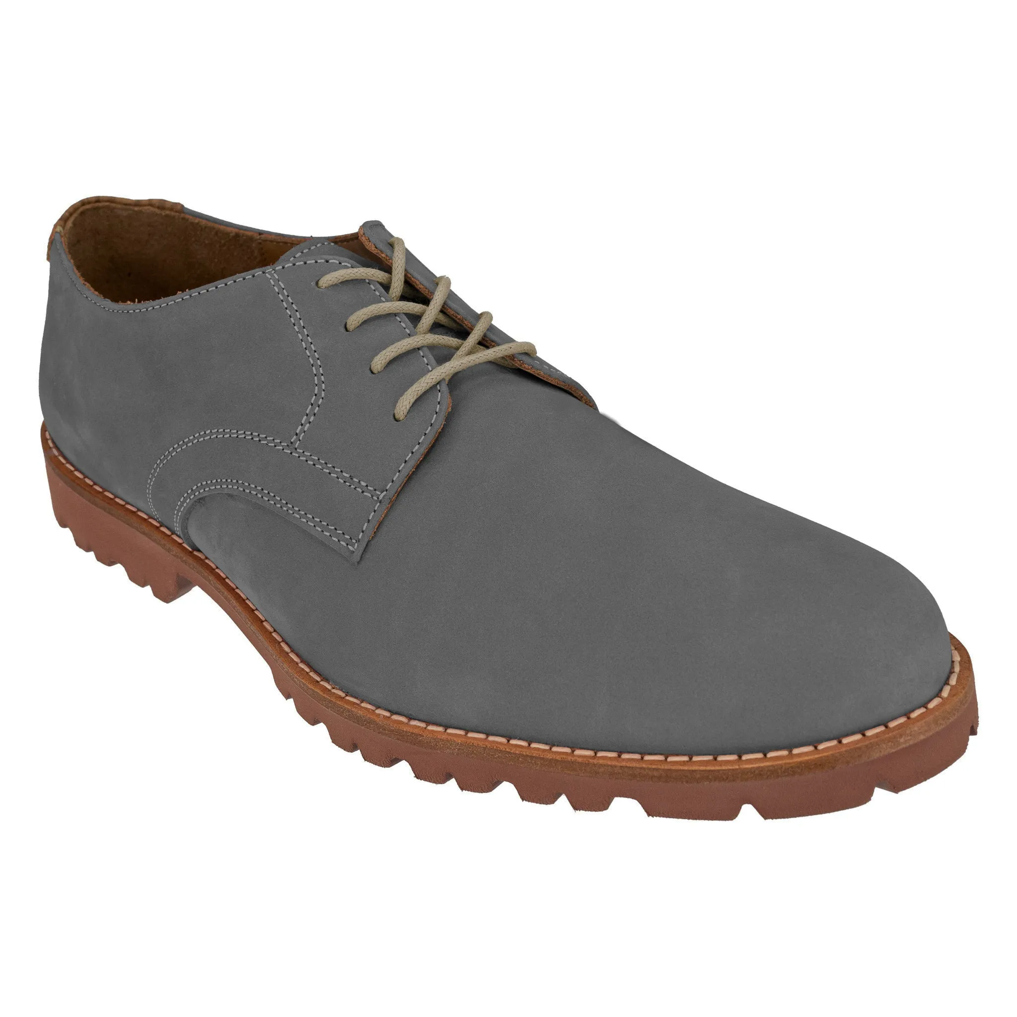 Haspel x T.B. Phelps Grey Otis Nubuc Sport Oxford