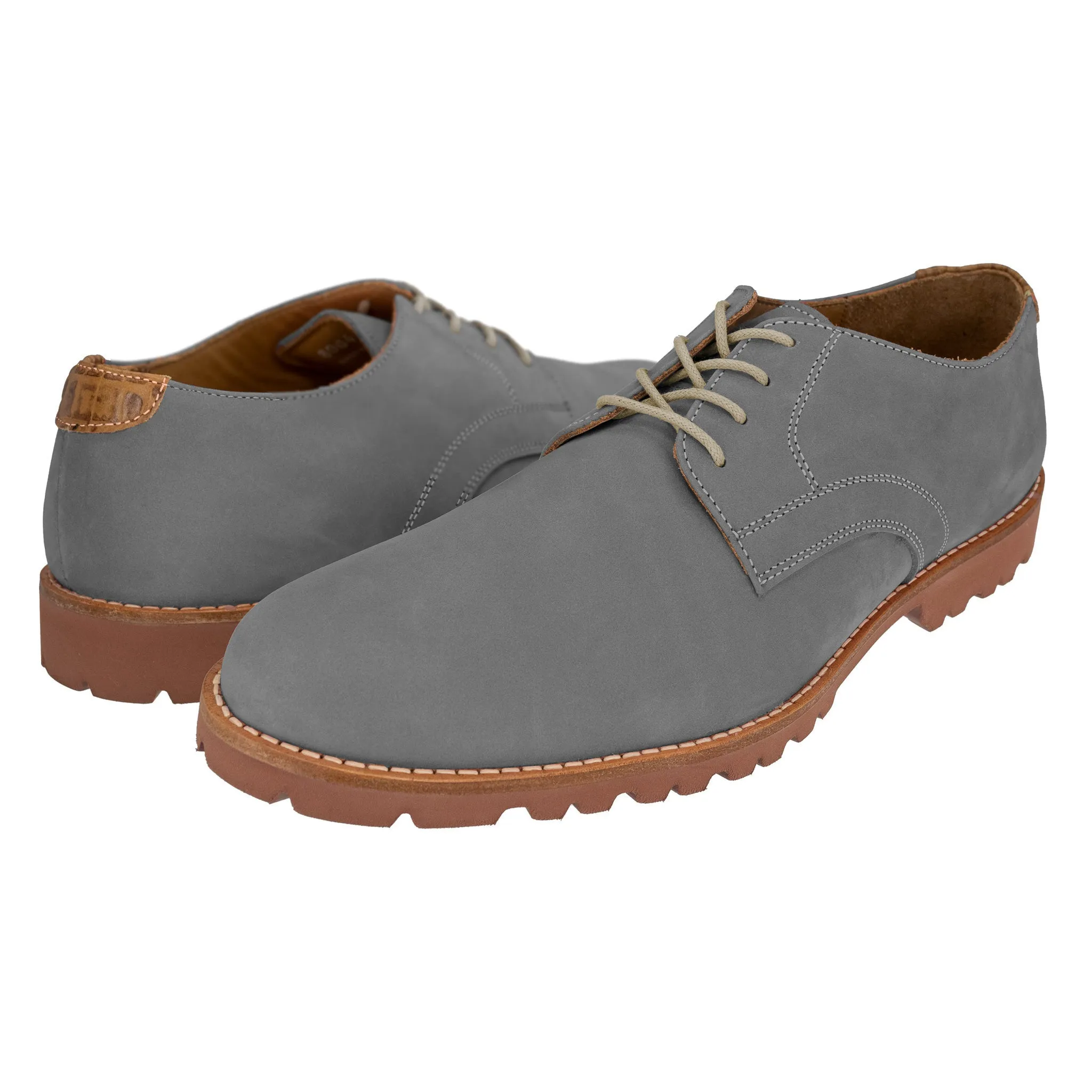 Haspel x T.B. Phelps Grey Otis Nubuc Sport Oxford