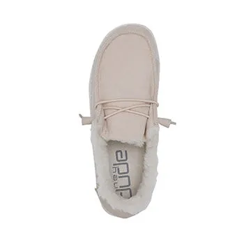 Hey Dude Wendy Corduroy Cream Shoe