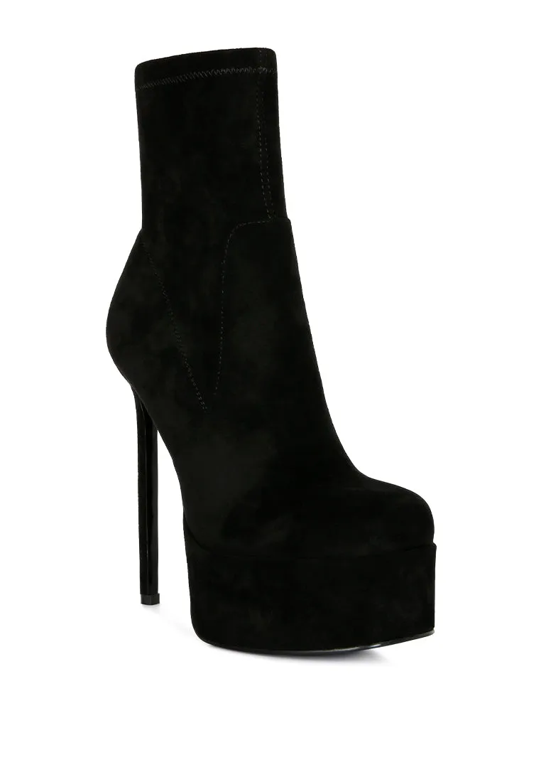 High Platform Ankle Boots