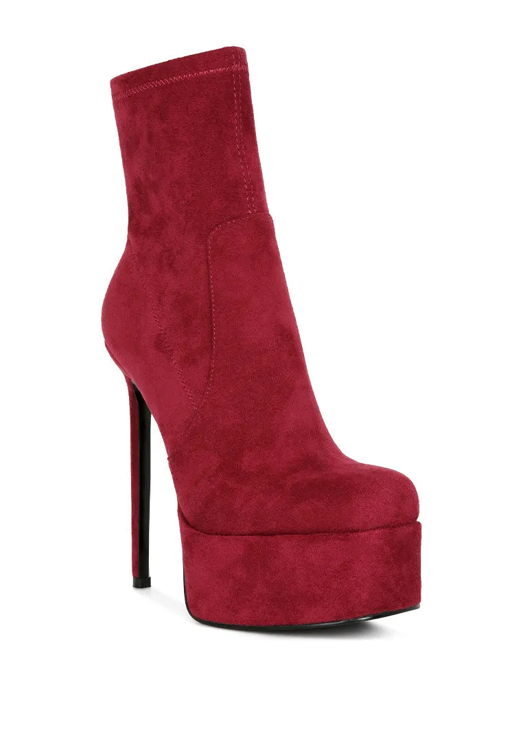 High Platform Ankle Boots