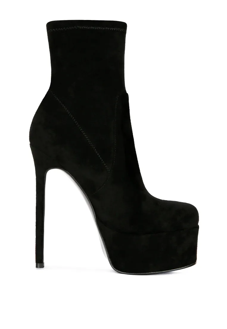 High Platform Ankle Boots