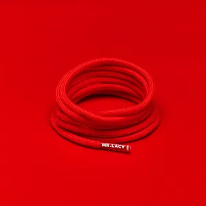 Hillies DM Round Boot Laces · Bright Red