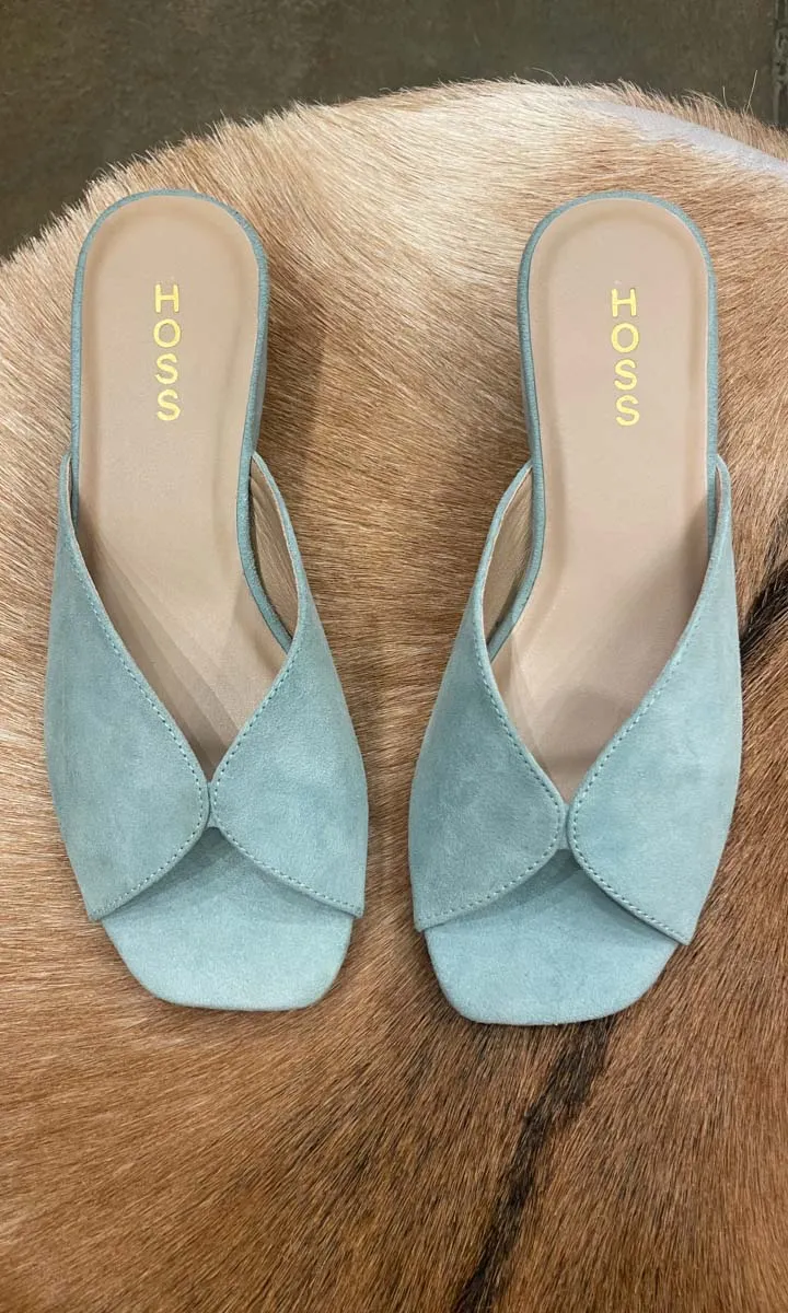 Hoss California Dusty Blue Suede Slide