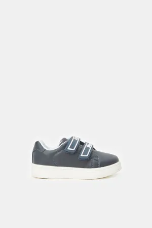 Infant Boys Black Velcro Sneaker