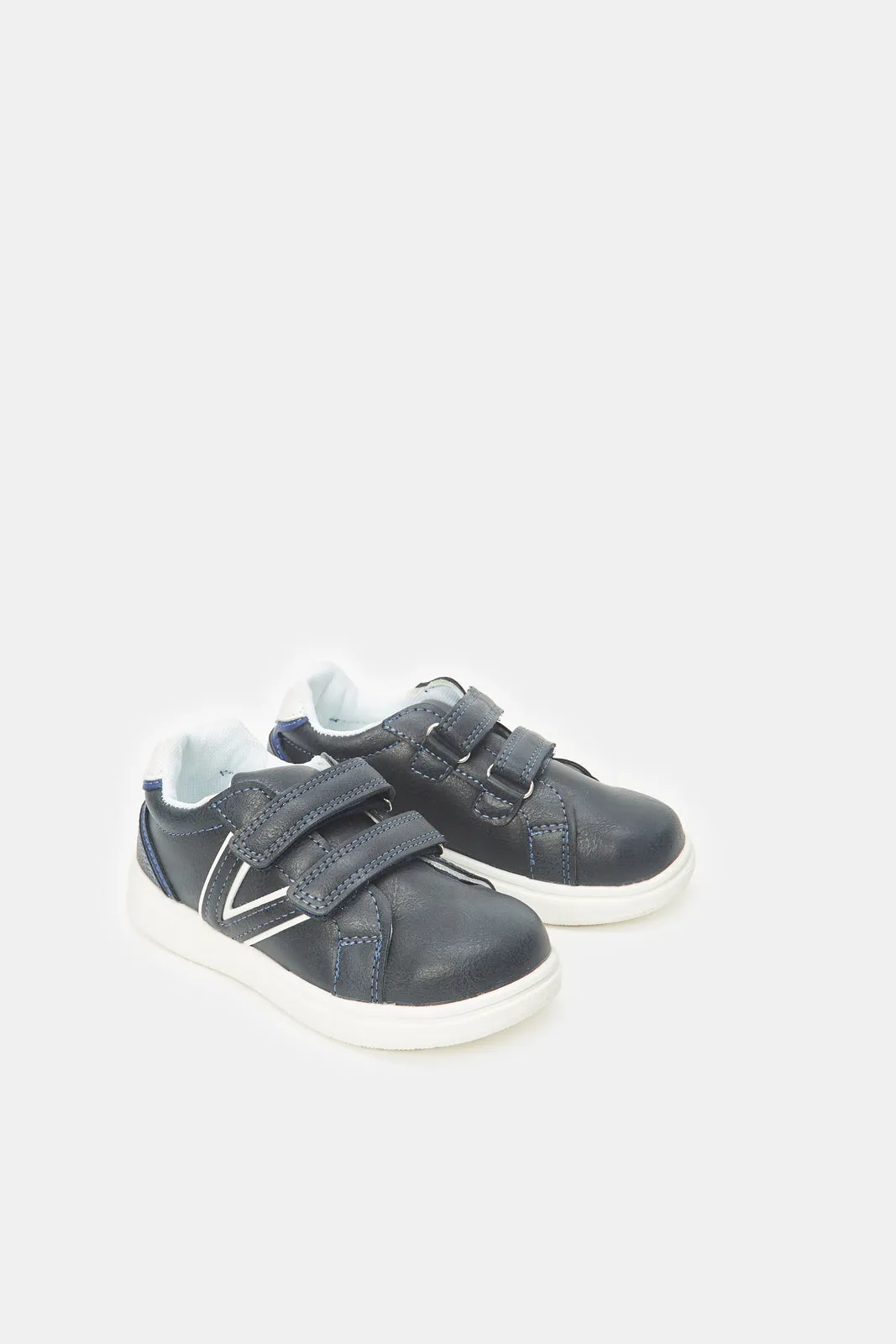 Infant Boys Navy Velcro Sneaker