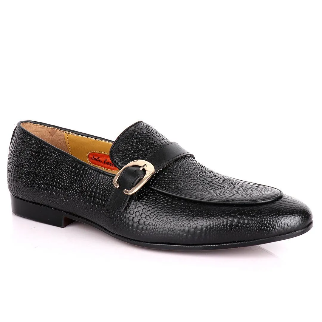 John Foster Croc Skin single Belt Designed  Loafers