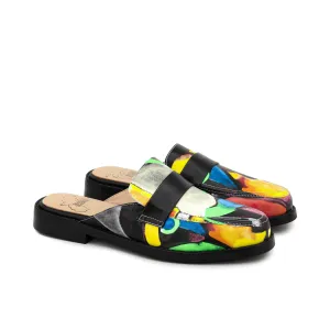 Kidsuper Bauhaus Face Printed Mule Black/Multi