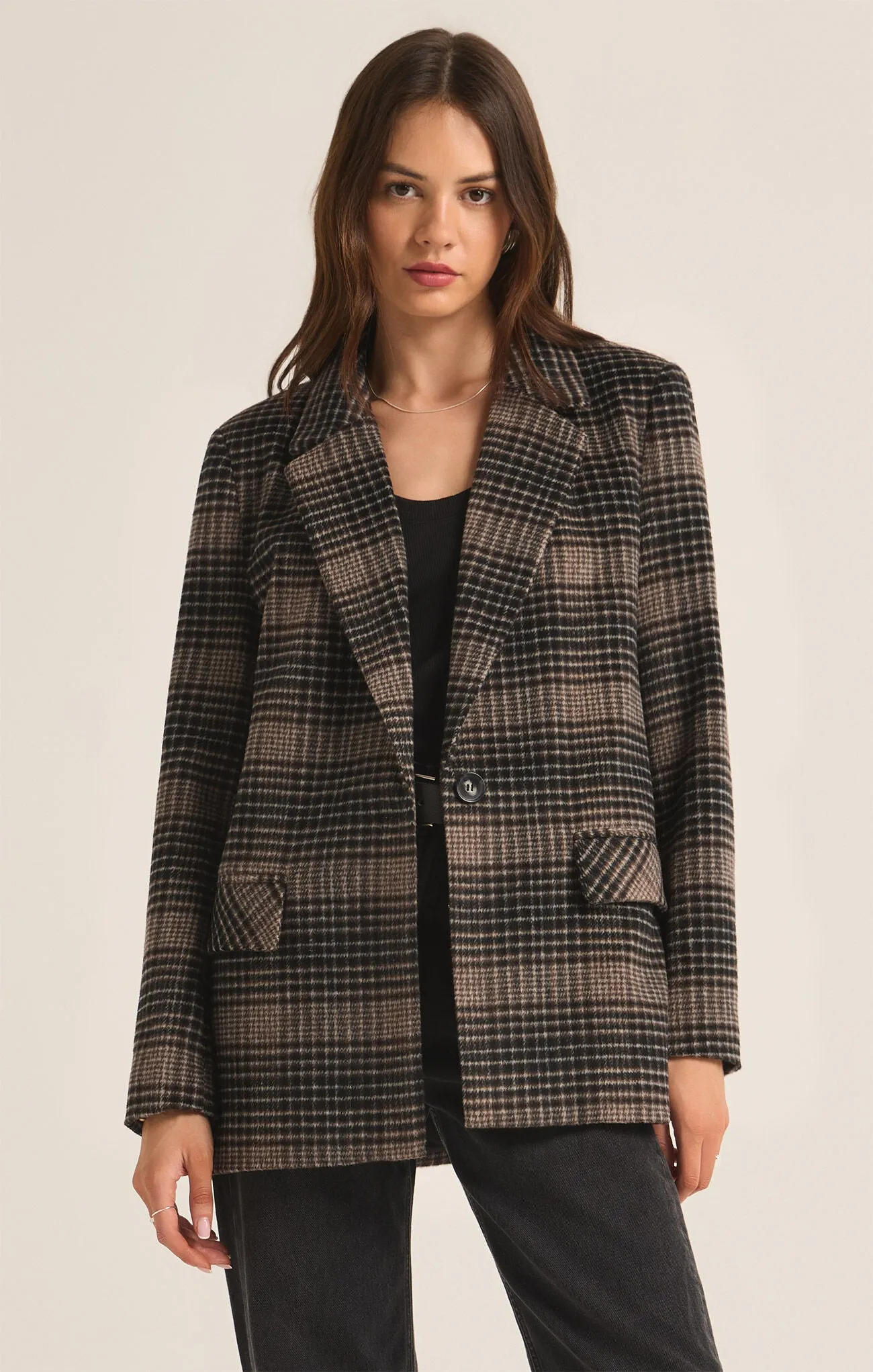 Kingston Relaxed Plaid Blazer