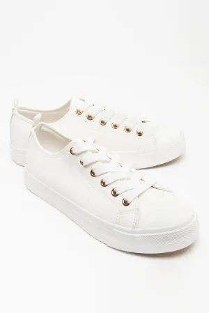 Lace Up Sneaker White