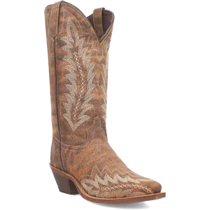 Laredo Women's 12" Emmylee Leather Western Boot - Tan 52189