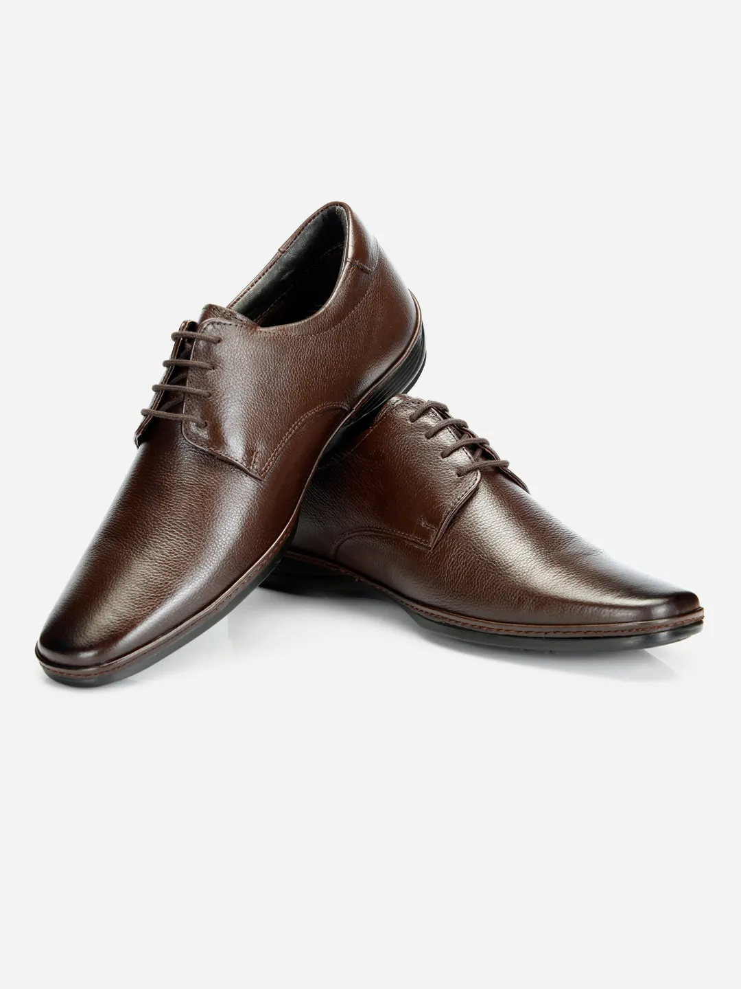 Men's Brown Regular Toe Lace Up Formal (ID2165)