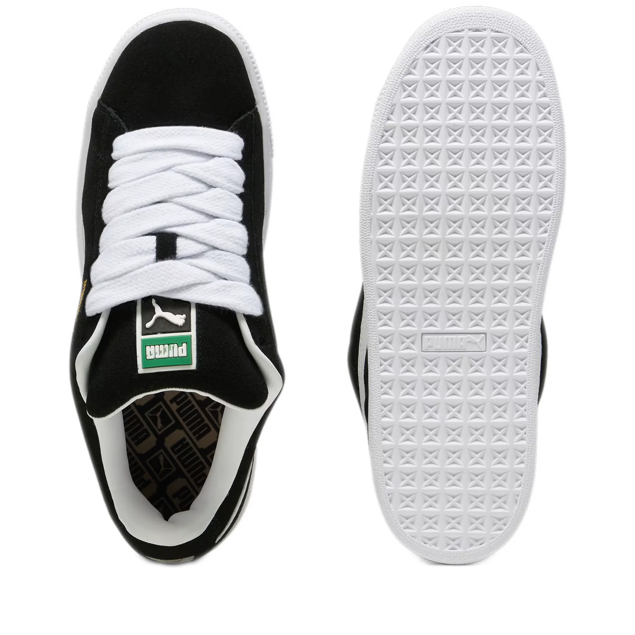 Men's Puma Suede XL Shoes - Black/ White