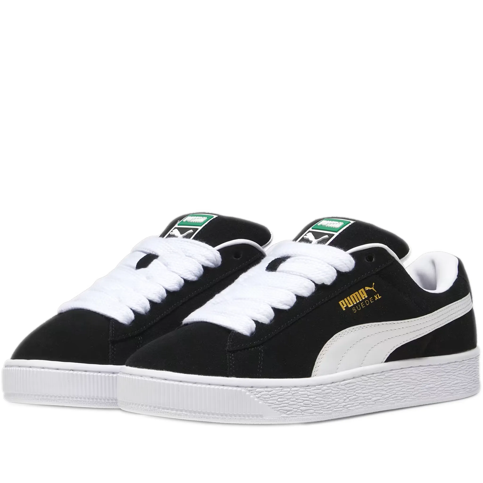 Men's Puma Suede XL Shoes - Black/ White