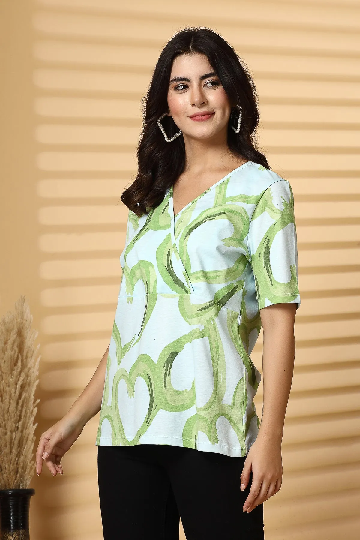 Minty Fresh Maternity Zipless Feeding Top