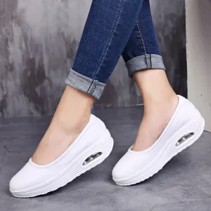 Nurse Walking Shoes For Women Height Increase Slip-ons