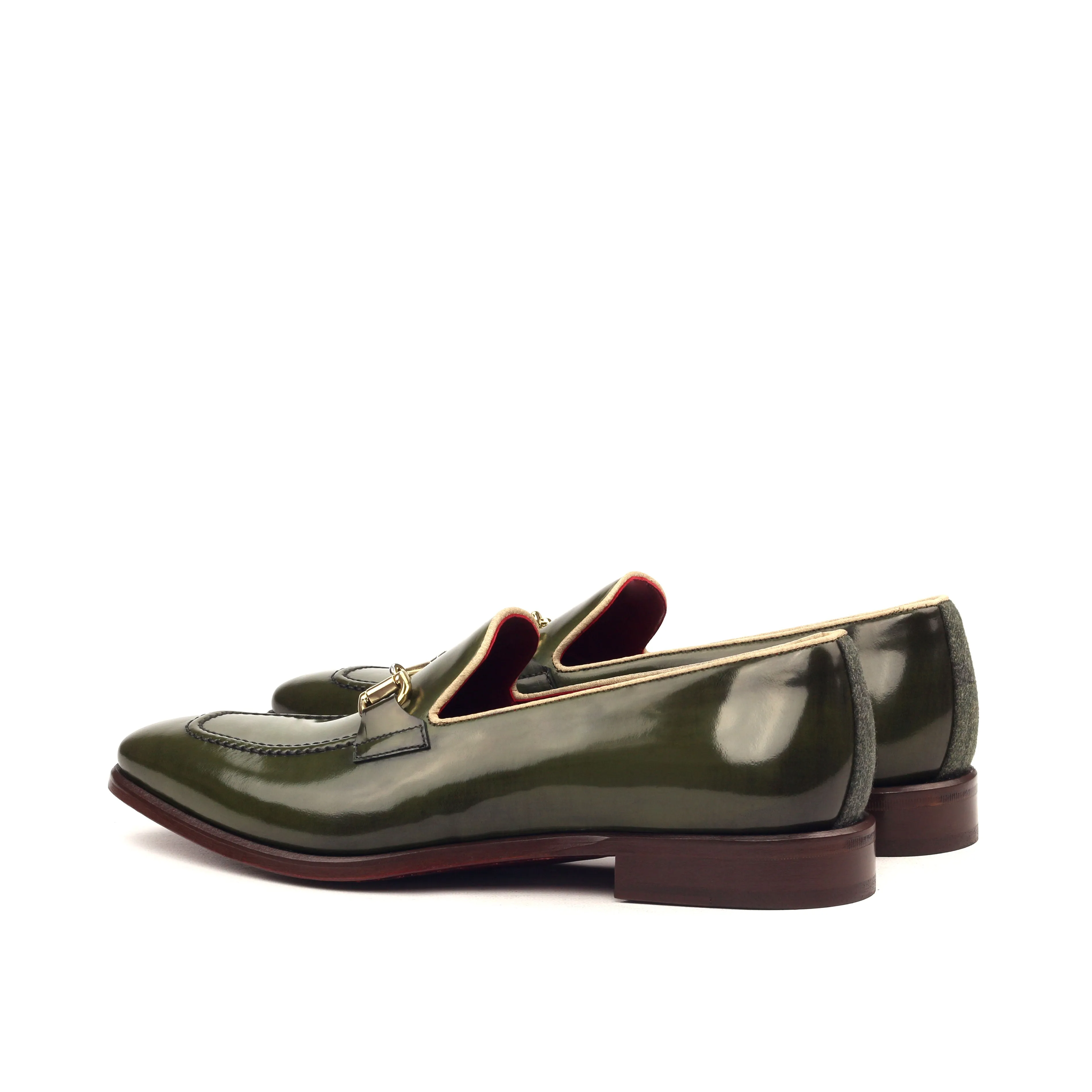 OG Loafer Bit - Green Polished Calf - Camo Flannel