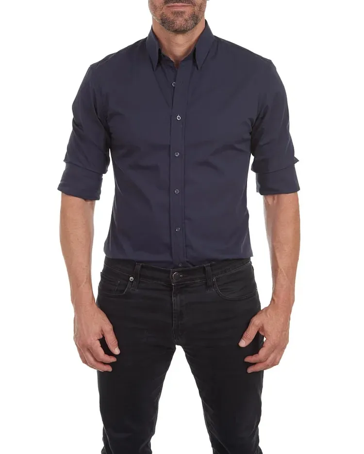 Oxford Stretch Zip Shirt