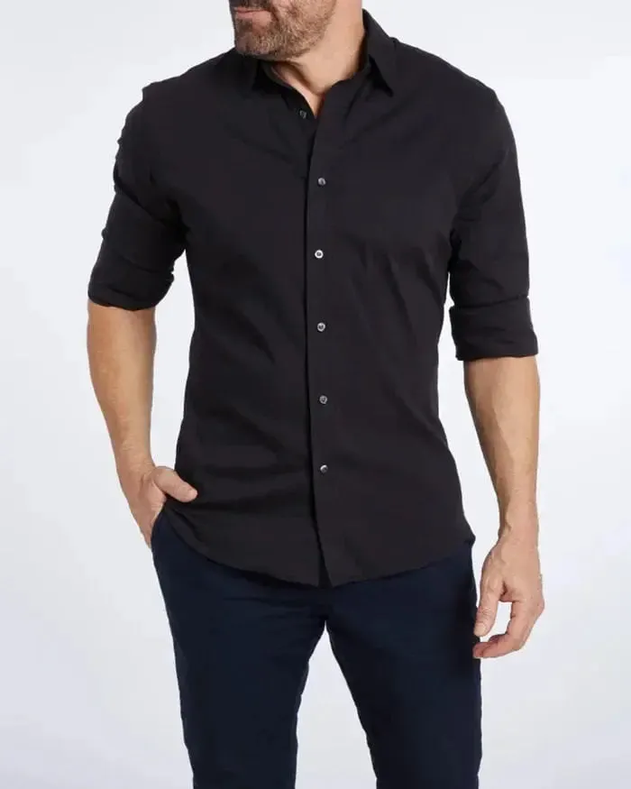 Oxford Stretch Zip Shirt