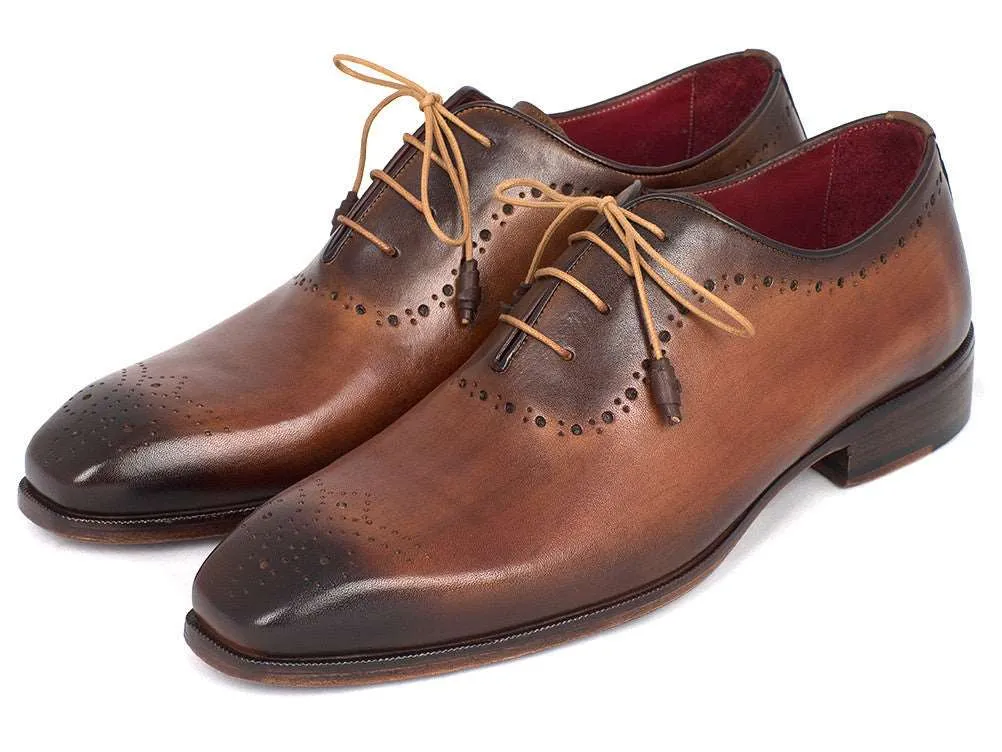 Paul Parkman Brown & Camel Hand-Painted Oxfords