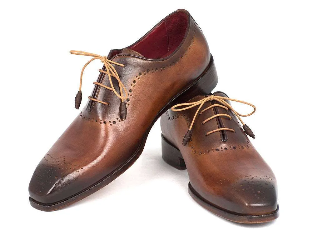 Paul Parkman Brown & Camel Hand-Painted Oxfords